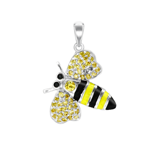 Bumblebee Charm in Sterling Silver (28 x 20 mm)