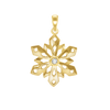 Snowflake Charm with CZ (28 x 19 mm)