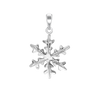 Snowflake Charm in Sterling Silver (27 x 19mm)