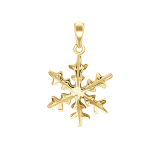 Snowflake Charm in Sterling Silver (27 x 19mm)