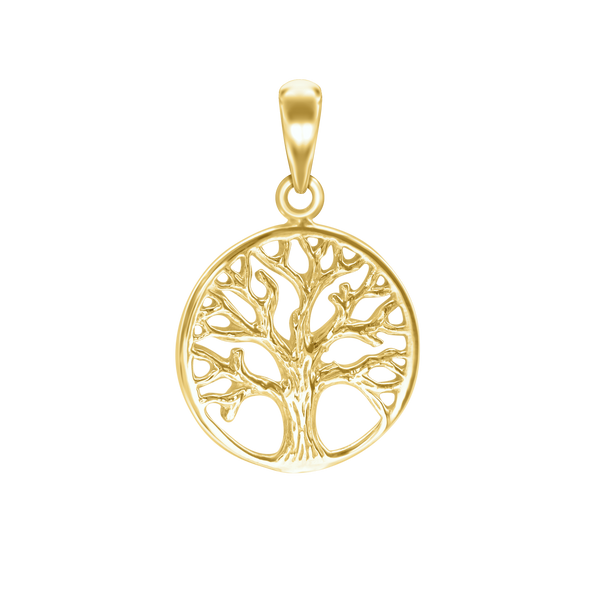 Small Tree of Life Charm in Sterling Silver (28 x 20mm)