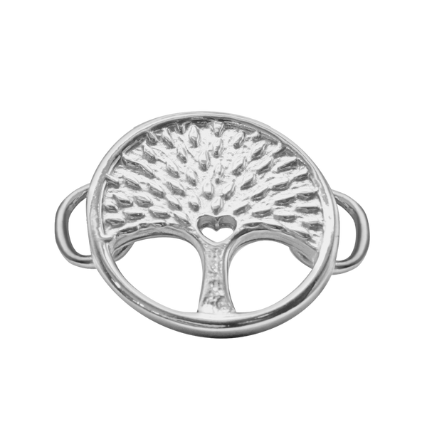 Tree of Life Bracelet Top in Sterling Silver (30 x 25mm)
