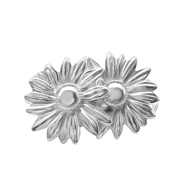 Daisies Bracelet Top in Sterling Silver (28 x 19mm)