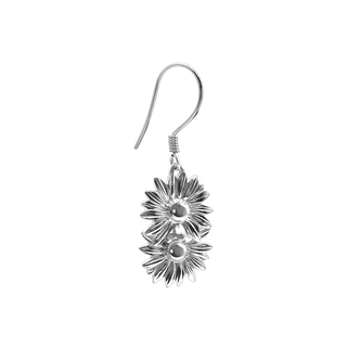 Double Sunflowers Charm Earring