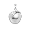 Large Apple Charm in Sterling Silver (26 x 17mm)