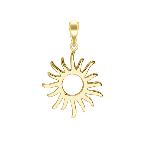 Open Sun Charm (25 x 17mm)