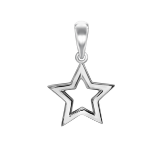 Small Open Star Charm (18 x 12mm)