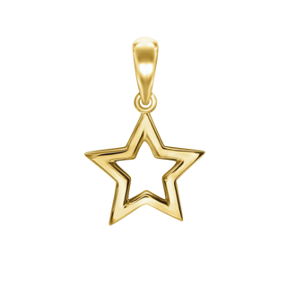 Small Open Star Charm (18 x 12 mm)