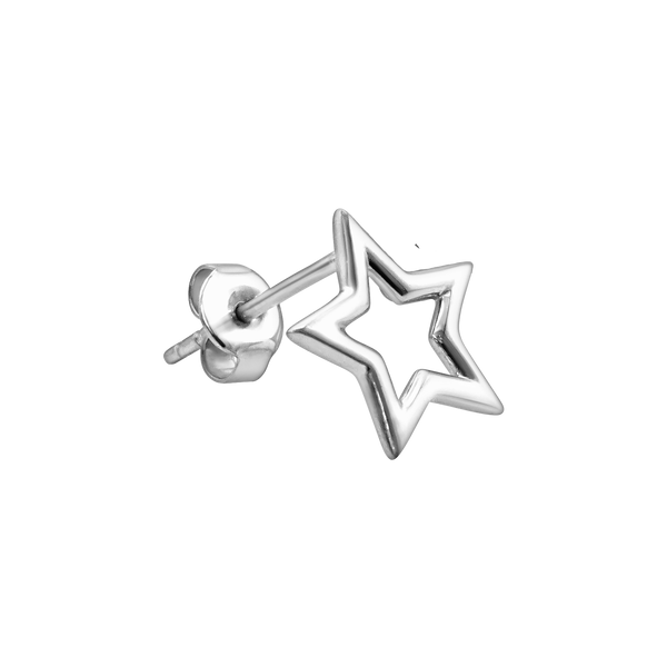 Small Open Star Charm Earring
