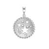 Stars on Disc with CZ's Charm (31 x 22mm)