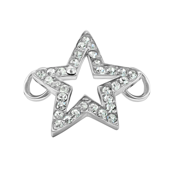 Star Bracelet Top in Sterling Silver (30 x 27mm)