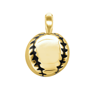 Baseball Charm in Sterling Silver (20 x 14mm)