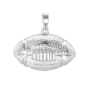 Football Charm in Sterling Silver (21 x 22mm)