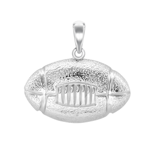 Football Charm in Sterling Silver (21 x 22mm)