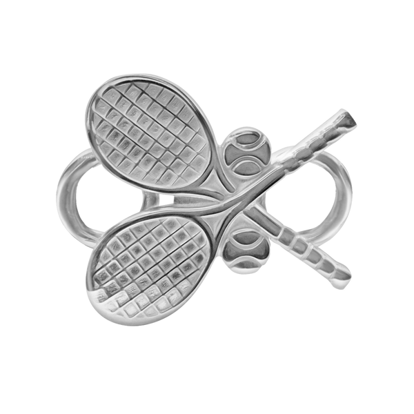 Tennis Rackets Bracelet Top in Sterling Silver (25 x 22mm)