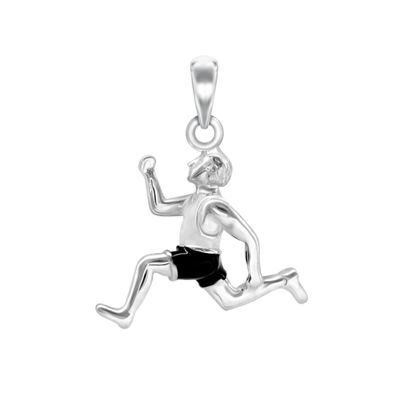 Runner Charm in Sterling Silver (25 x 20mm)