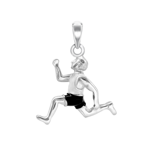 Runner Charm in Sterling Silver (25 x 20mm)