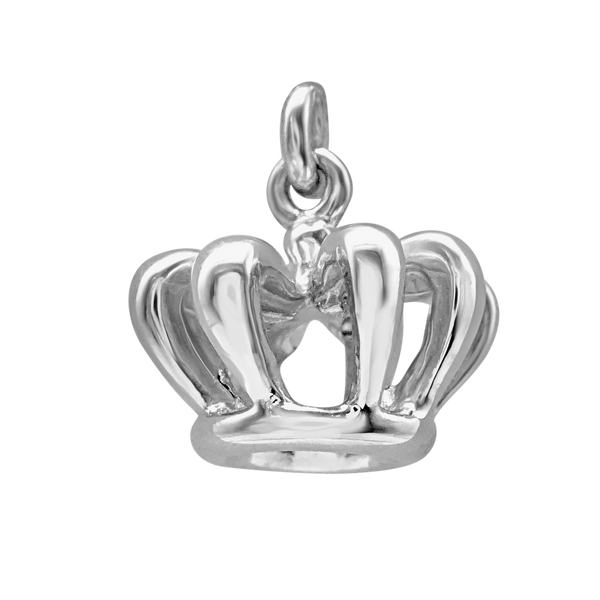 Crown Charm in Sterling Silver (10 x 10mm)