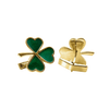 Shamrock Cuff Links in Sterling Silver (28 x 20mm)