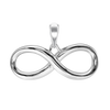 Open Infinity Charm in Sterling Silver (19 x 30mm)