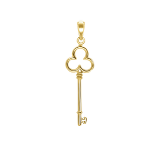 Clover Key Charm in Sterling Silver (49 x 12mm)