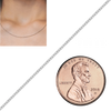 Bulk / Spooled Medium Round Cable Chain in 14K White Gold (0.95 mm - 3.25 mm)