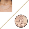 Bulk / Spooled Medium Round Cable Chain in 14K & 18K Yellow Gold (0.95 mm - 4.05 mm)