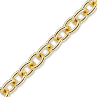 Bulk / Spooled Medium Round Cable Chain in 10K Yellow Gold (1.05 mm - 2.00 mm)
