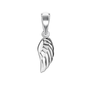 Single Wing Charm in Sterling Silver (20 x 5mm)