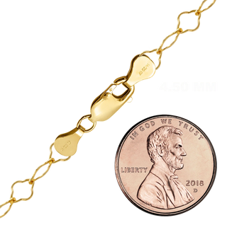 Finished Clover Bracelet in 14K Gold-Filled (4.50 mm)