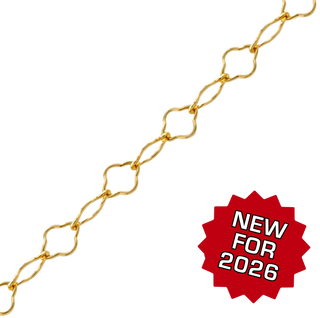 Bulk / Spooled Clover Chain in 14K Gold-Filled (4.50 mm)