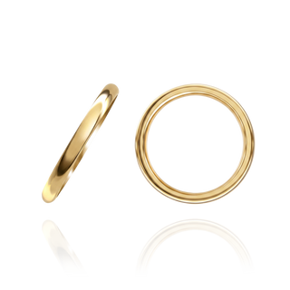 14K Yellow Gold Comfort Fit Wedding Bands (2.0 mm - 4.0 mm)
