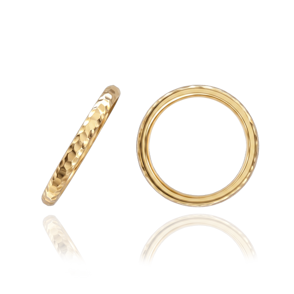 14K Yellow Gold Comfort Fit Wedding Bands (2.0 mm - 4.0 mm)