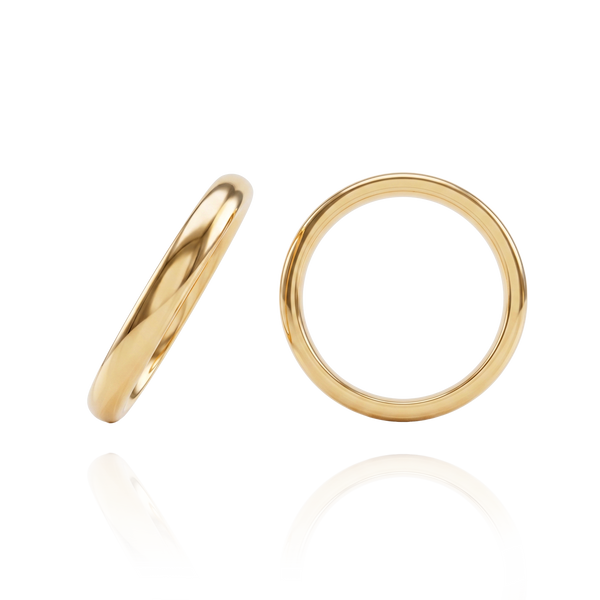14K Yellow Gold Comfort Fit Wedding Bands (2.0 mm - 4.0 mm)