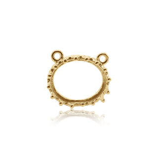 Oval Gallery Wire Bezel in 14K Gold (7.00 x 5.00 mm - 10.00 x 8.00 mm)