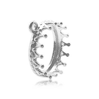 Oval Gallery Wire Bezel in Sterling Silver (8.00 x 6.00 mm - 10.00 x 8.00 mm)