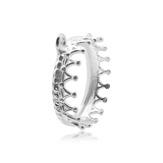 Round Gallery Wire Bezel in Sterling Silver (6.00 mm - 10.00 mm)