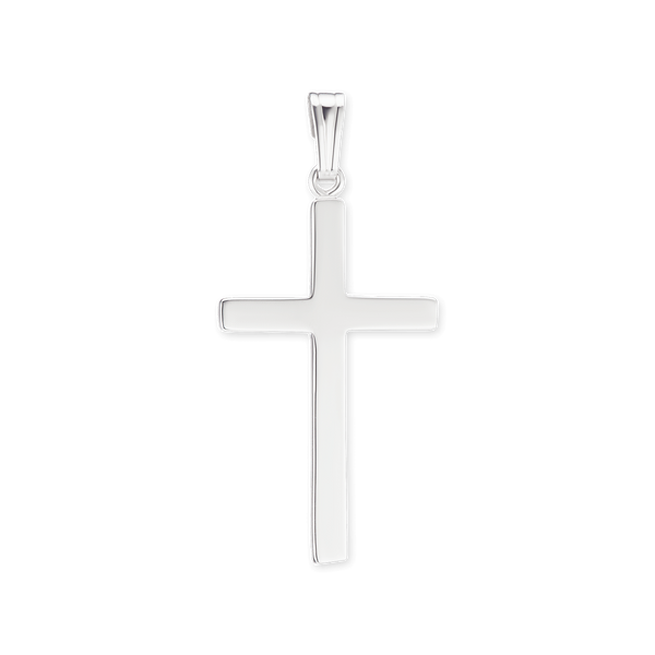 14K Gold Thick Classic Cross (25 x 12 mm)