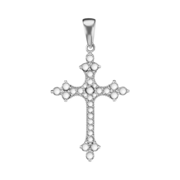 14K Gold Trinity Cross Mounting (40 x 22 mm)