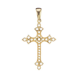 14K Gold Trinity Cross Mounting (40 x 22 mm)