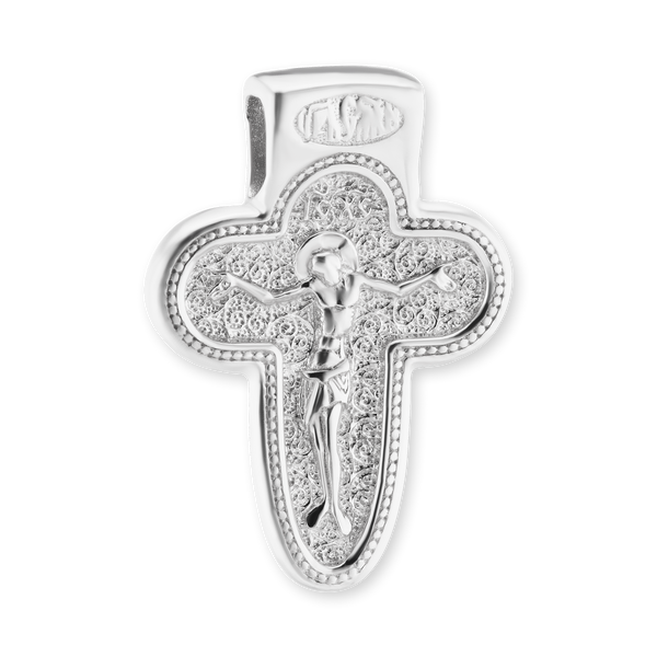 Sterling Silver Byzantine Cross Pendant (25 x 18 mm)