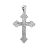 Sterling Silver Trefoil Crucifix Pendant (42 x 25 mm)