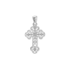 Sterling Silver Filigree Cross Pendant (44 x 24 mm)