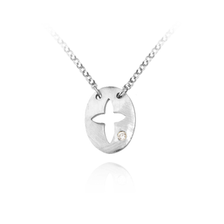 Sterling Silver Spiritual Charm Pendants and Necklaces (16 x 12 mm)