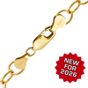 Finished Round Link Cable Necklace in 14K Gold-Filled (7.30 mm)