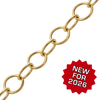 Bulk / Spooled Round Link Cable Chain in 14K Gold-Filled (7.30 mm)