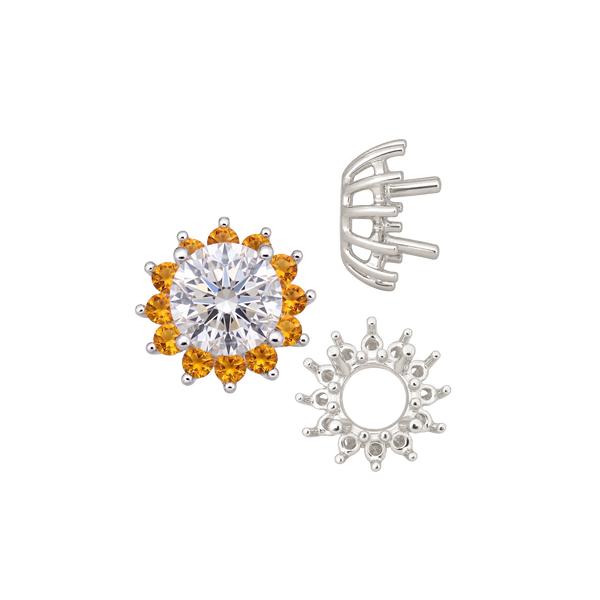 Round Cluster Tops (8-12 Side Stones | 4.00 mm - 8.00 mm)