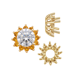 Round Cluster Tops (8-12 Side Stones | 4.00 mm - 7.00 mm)
