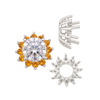 Round Cluster Tops (8-12 Side Stones | 4.00 mm - 8.00 mm)