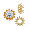 Round Cluster Tops (8-12 Side Stones | 4.00 mm - 7.00 mm)